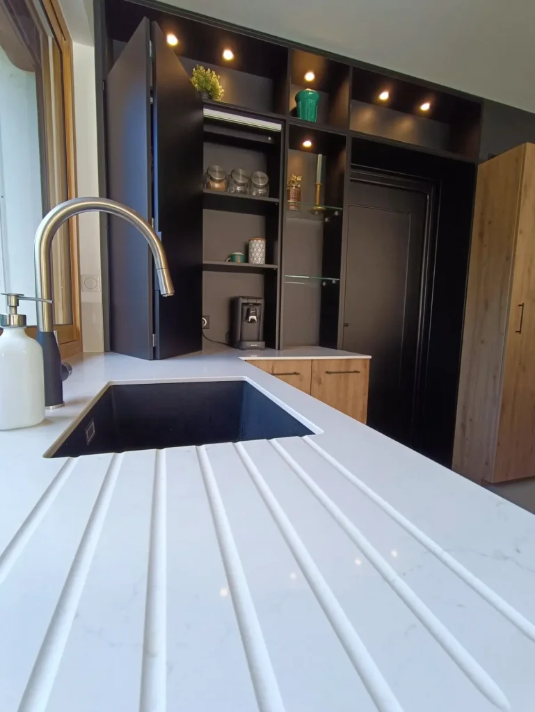 détail plan de travail